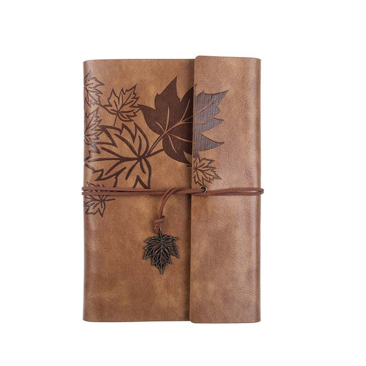 PU Maple Retro Straps Handbook Loose-leaf Notebook, A7