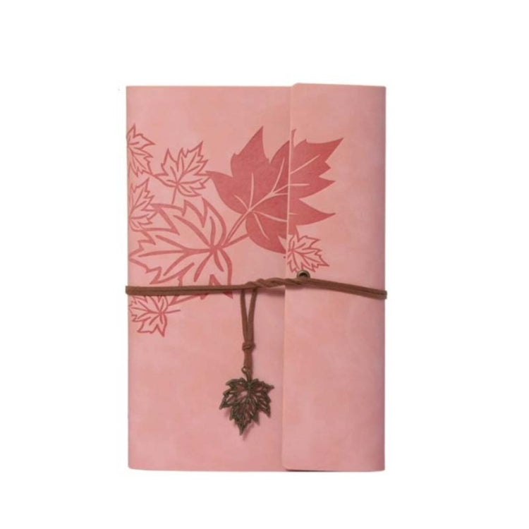 PU Maple Retro Straps Handbook Loose-leaf Notebook, A6