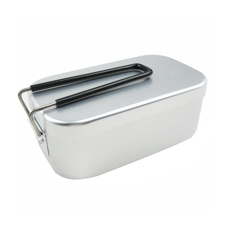 Outdoor Travel Camping Camping Lunch Box Portable Foldable Aluminum Lunch Box Retro Lunch Box Small, Small Regular Lunch Box