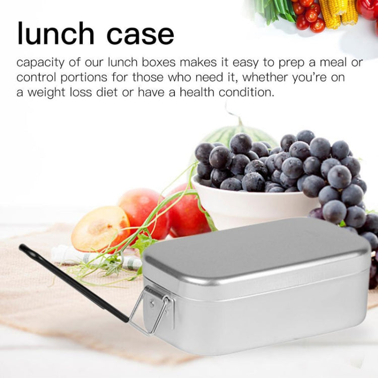 Outdoor Travel Camping Camping Lunch Box Portable Foldable Aluminum Lunch Box Retro Lunch Box Small, Small Regular Lunch Box