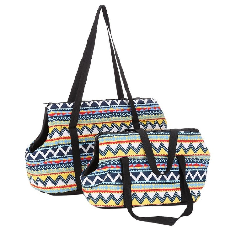 Retro Pet Carrying Bag Comfortable & Breathable Backpack For Cats And Dogs, S 45x21x22cm