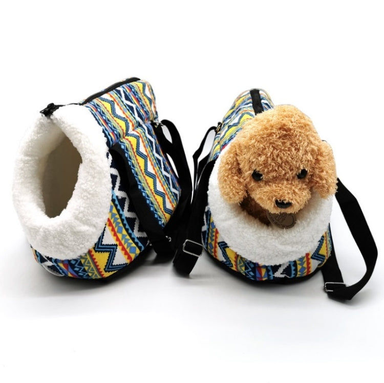 Retro Pet Carrying Bag Comfortable & Breathable Backpack For Cats And Dogs, S 45x21x22cm