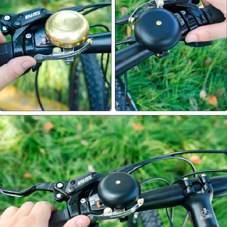 Bicycle Retro Brass Bell Clear Voice, Bicycle Brass Bell(Black)