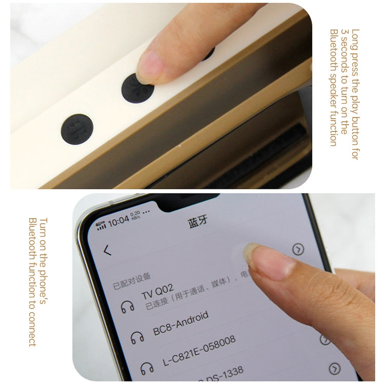 Retro Desktop Lazy Live TV Phone Holder compatible with 4.7~6.2 inch Display Mobile Phone, Only Holder
