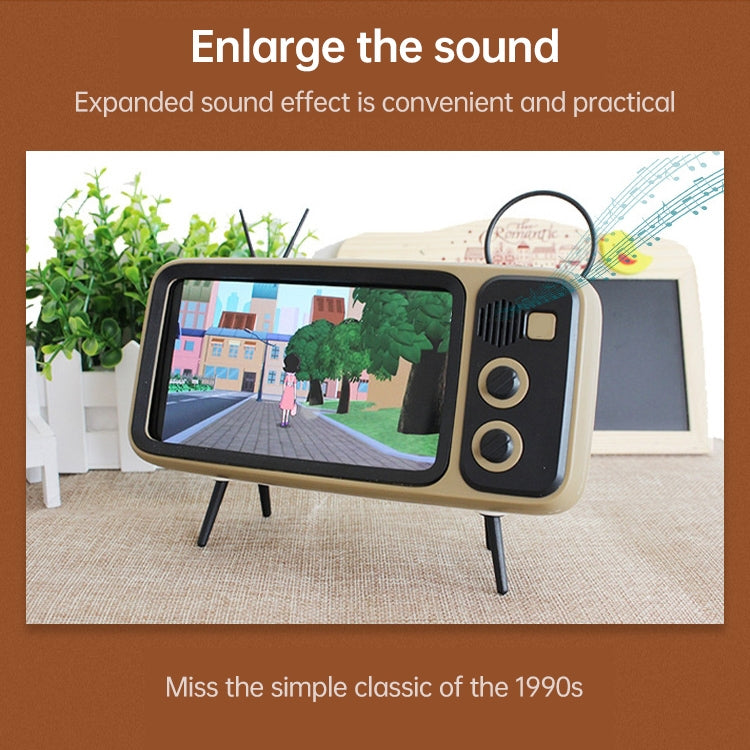 Retro Desktop Lazy Live TV Phone Holder compatible with 4.7~6.2 inch Display Mobile Phone, Only Holder