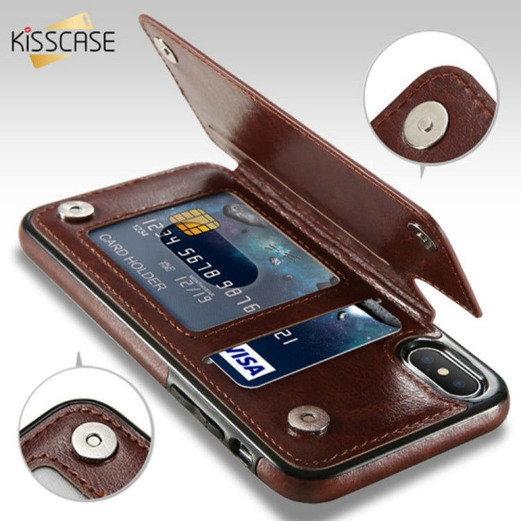 Compatible with iPhone XS Max Retro PU Leather Case Multi Card Holders Phone Cases , Compatible with iPhone XS Max