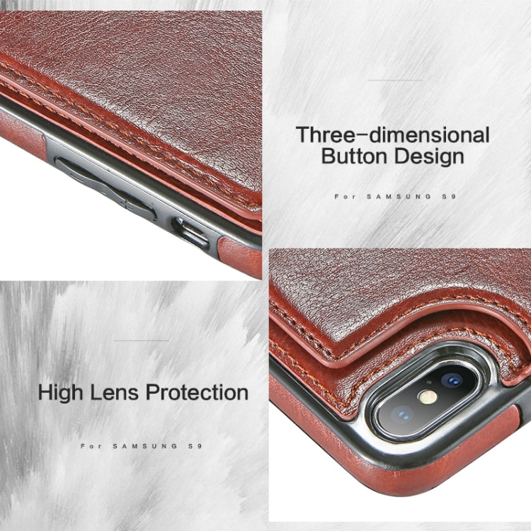 Retro PU Leather Case Multi Card Holders Phone Cases compatible with iPhone 6 Plus & 6s Plus, v