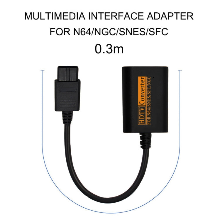 720P Retro Game Console Video Converter HDMI Converter compatible with NGC/N64/SNES/SFC
