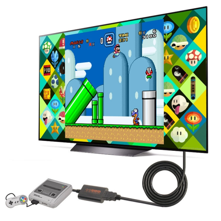 720P Retro Game Console Video Converter HDMI Converter compatible with NGC/N64/SNES/SFC