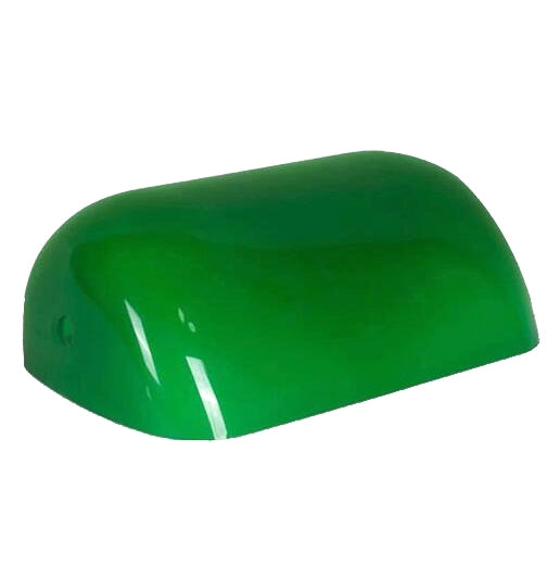 Retro Bankers Lamp Cover Accessories Glass Shade Lampshade, Green, White