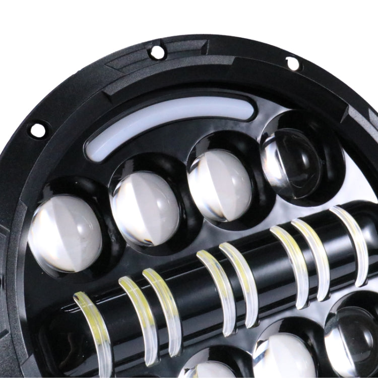 7 Inch Motorcycle Retro Modified Headlights Day Trip LED Far Near Beam Lights Compatible with Wrangler / Harley, Day Trip LED Far Near Beam Lights