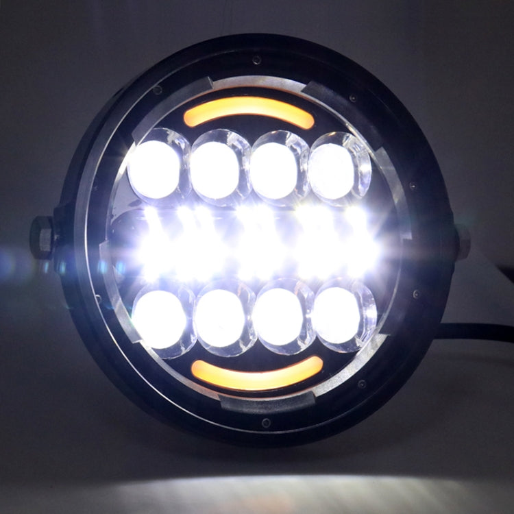 7 Inch Motorcycle Retro Modified Headlights Day Trip LED Far Near Beam Lights Compatible with Wrangler / Harley, Day Trip LED Far Near Beam Lights