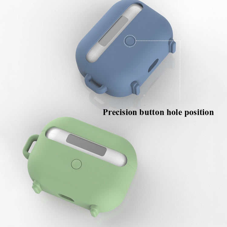 2 PCS Retro Radio Shape Protective Cover Silicone Case compatible with AirPods Pro, Pink