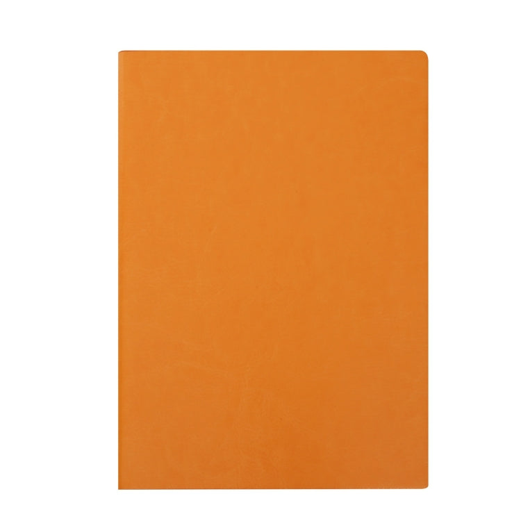 Imitation Leather Business Notebook Retro Notebook, Yellow A5