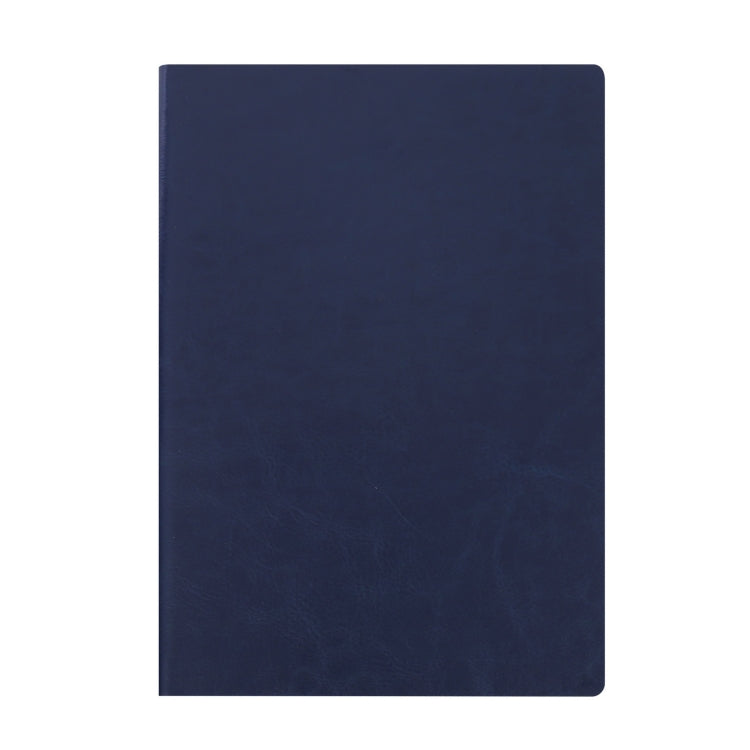 Imitation Leather Business Notebook Retro Notebook, Blue A5