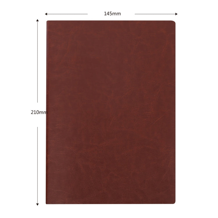 Imitation Leather Business Notebook Retro Notebook, Black A5