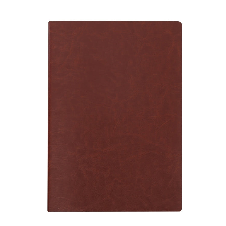 Imitation Leather Business Notebook Retro Notebook, Brown A5