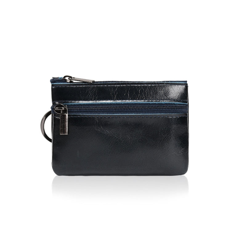 AP122 Leather Mini Multifunctional Coin Purse Small Card Holder Retro Zipper Short Clutch