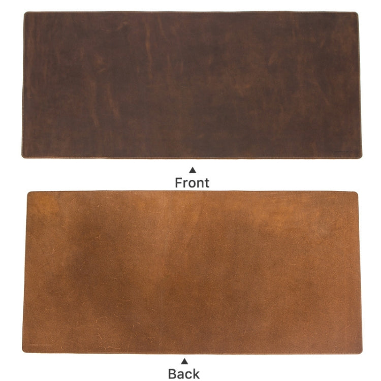 CF9011 Desk Pad Retro Crazy Horse Leather Notebook Computer Mouse Pad Oversized Anti-Slip Desktop Computer Desk Leather Pad
