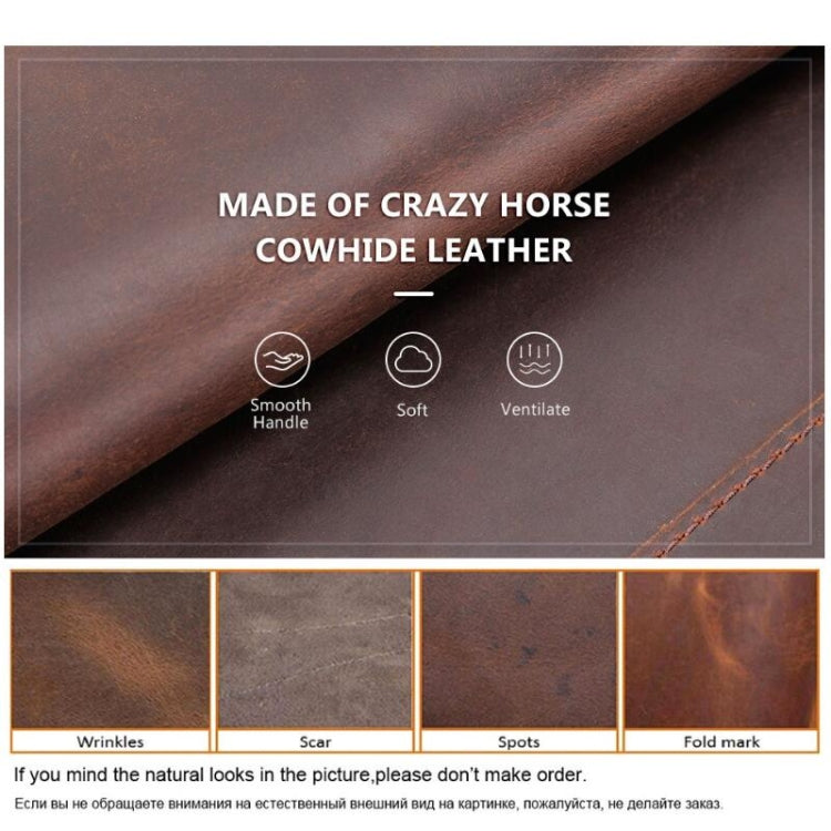 CONTACTS FAMILY CF2002 Retro Crazy Horse Texture Multifunctional Protective Cover Leather Case compatible with iPad Pro 12.9 2020 / 2021 / 2018