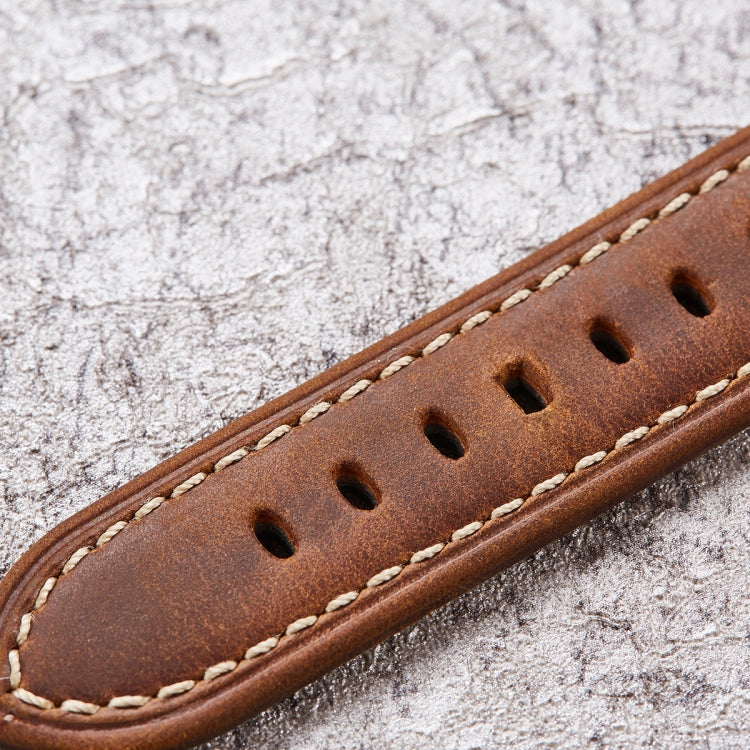 Smart Quick Release Watch Strap Crazy Horse Leather Retro Strap Compatible with Samsung Huawei,Size:, 20mm (Army Green Black Buckle)