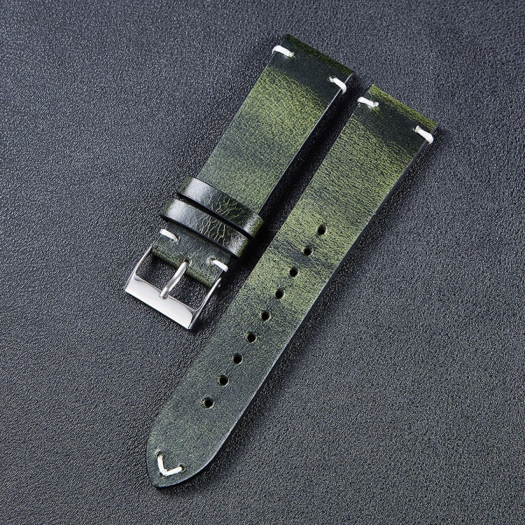 HB001 Color-Changing Retro Oil Wax Leather Ultra-Thin Universal Watch Strap