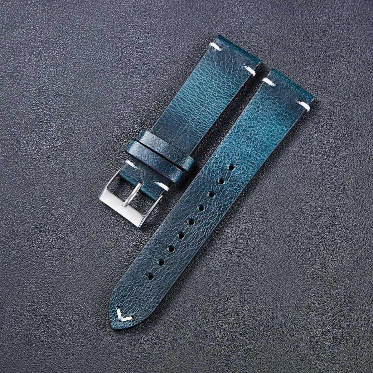 HB001 Color-Changing Retro Oil Wax Leather Ultra-Thin Universal Watch Strap