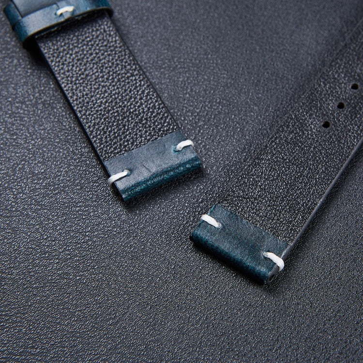 HB001 Color-Changing Retro Oil Wax Leather Ultra-Thin Universal Watch Strap