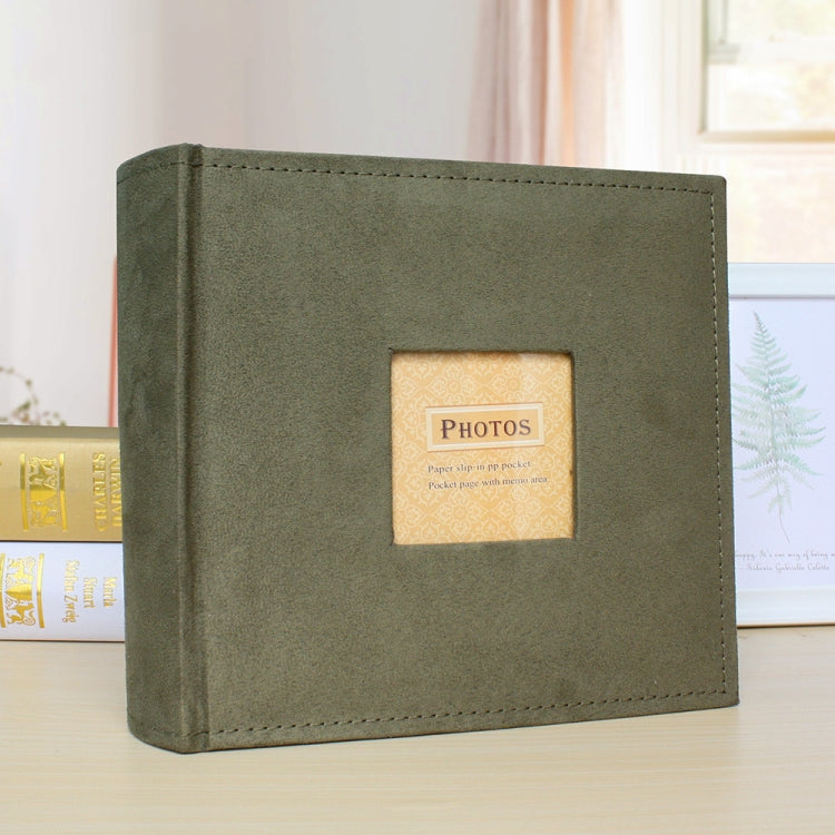 6 Inch 200 Sheets Flannel Retro Photo Album Interstitial Photo Storage Book