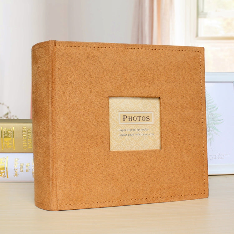 6 Inch 200 Sheets Flannel Retro Photo Album Interstitial Photo Storage Book