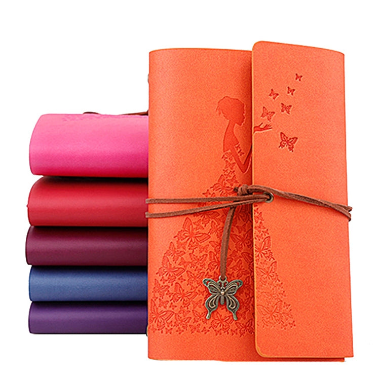 Skirts Beauty Hand Account Book Diary Book Retro Notepad, Small Pink