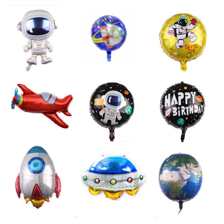 10 PCS Space Aluminum Film Balloon Children Decorate Birthday Party Decoration Balloons,Style:, Earth