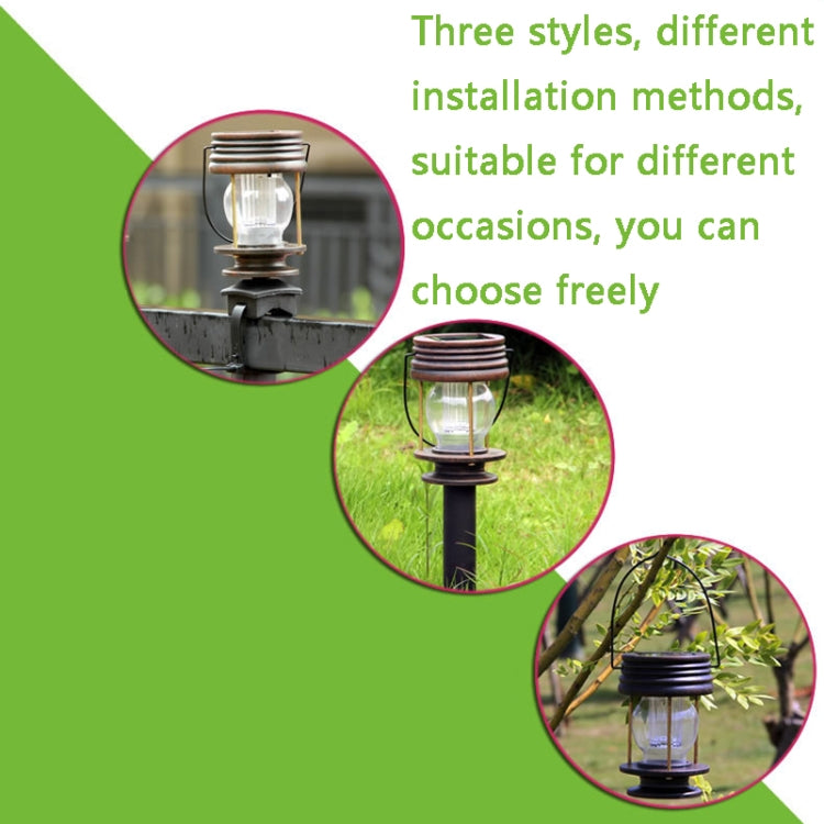 HSR002 Outdoor Retro Solar Lantern Camping Light, Spec:, Portable-Warm Light