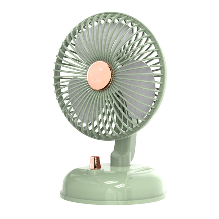 F10 Portable Quiet Desktop Retro Moving Head USB Fan, F10 Bean Green