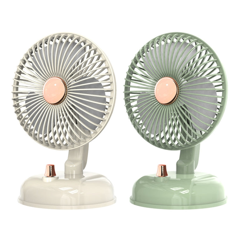 F10 Portable Quiet Desktop Retro Moving Head USB Fan, F10 Bean Green