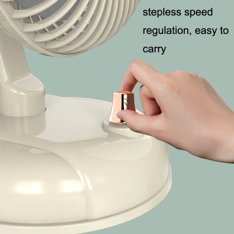 F10 Portable Quiet Desktop Retro Moving Head USB Fan, F10 Bean Green