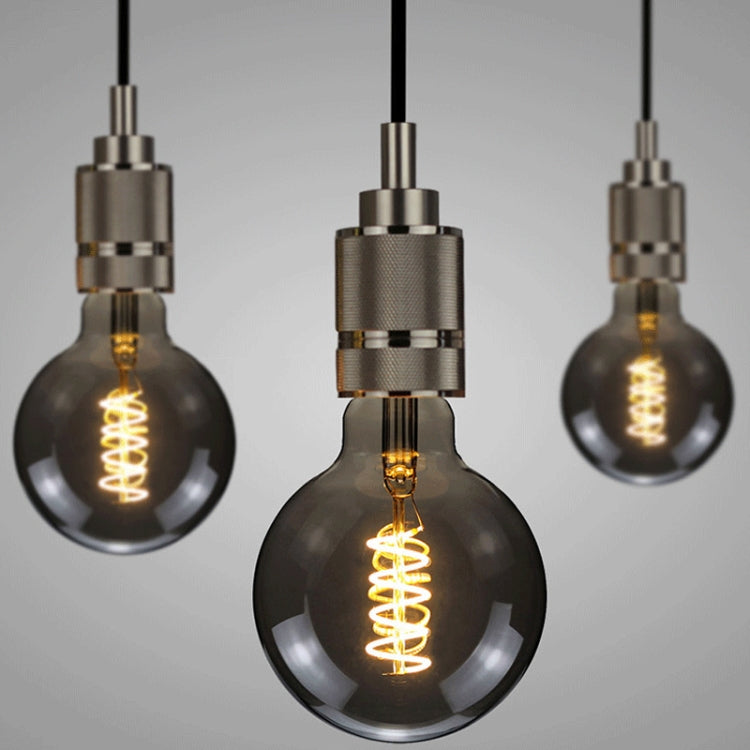 Electroplating Smoke Grey Warm Light LED Bulb Retro Lamp