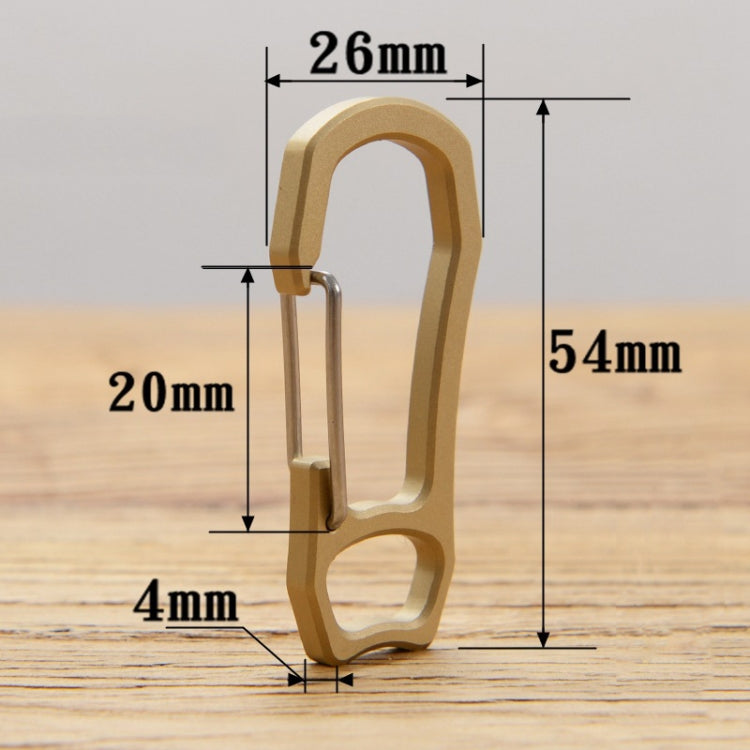 Bronze Keychain Retro Fast Hanging Spring Climbing Buckle, Bronze