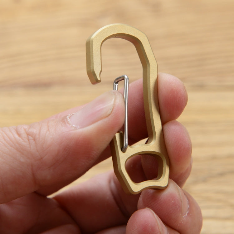 Bronze Keychain Retro Fast Hanging Spring Climbing Buckle, Bronze