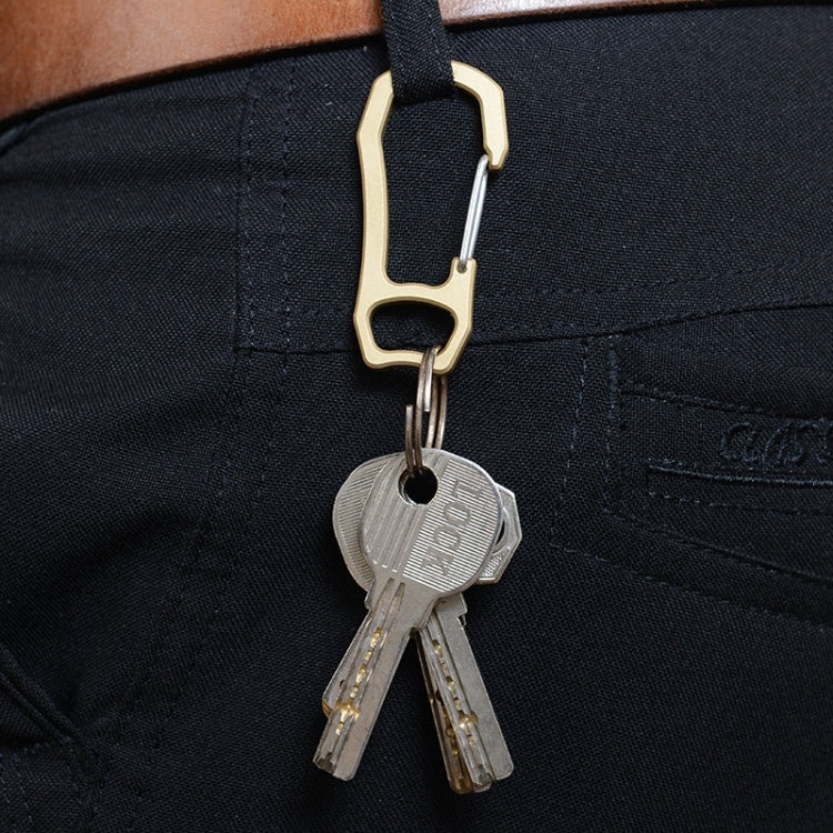 Bronze Keychain Retro Fast Hanging Spring Climbing Buckle, Bronze