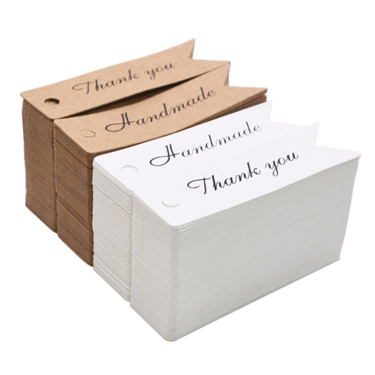 100pcs /Set Retro Baking Sticker Tag Swallow Tail Bookmark Gift Card, Style:, Handmade (Cowhide)