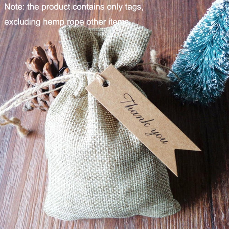 100pcs /Set Retro Baking Sticker Tag Swallow Tail Bookmark Gift Card, Style:, Handmade (Cowhide)
