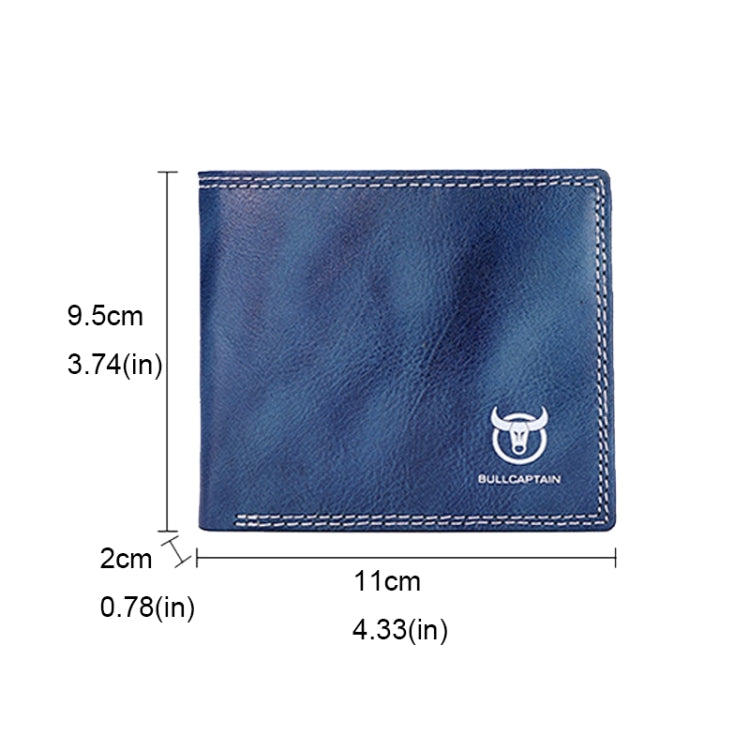 BUFF CAPTAIN 032 Vintage Leather Wallets Coins Card Holder Wallet