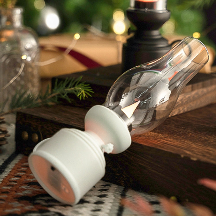 Retro Luminous Kerosene Lamp Christmas Simulation Oil Lamp Decoration, Spec:, Shaking (Bronze)