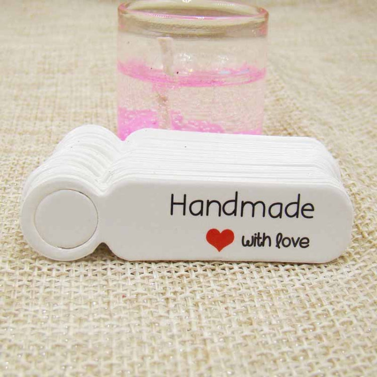 100pcs /Set Small Retro Baking Label DIY Jewelry Price Tag Bookmark Gift Card, Handmade White