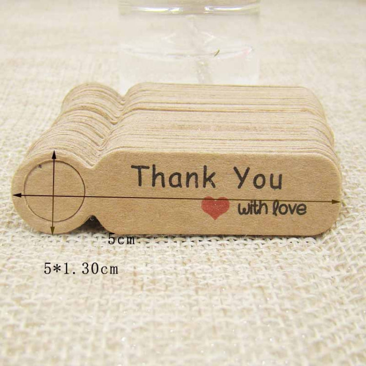 100pcs /Set Small Retro Baking Label DIY Jewelry Price Tag Bookmark Gift Card, Price White