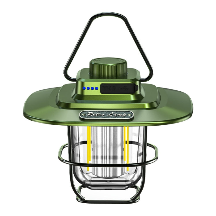 LY02 LED Retro Lantern Hand Tent Lamp USB Charging Camping Light