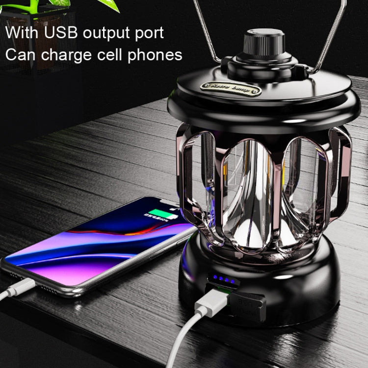 LH-B46 LED Retro Tent Light Convenient USB Charging Camping Light, LH-B46 White