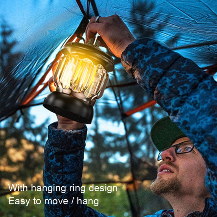 LH-B46 LED Retro Tent Light Convenient USB Charging Camping Light, LH-B46 Green