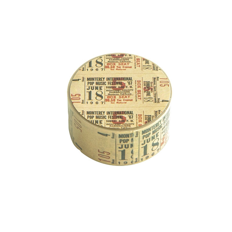 Retro Washi Tape compatible with Journal Scrapbooking Diary Planners, Color: Newspaper Material, Coupon